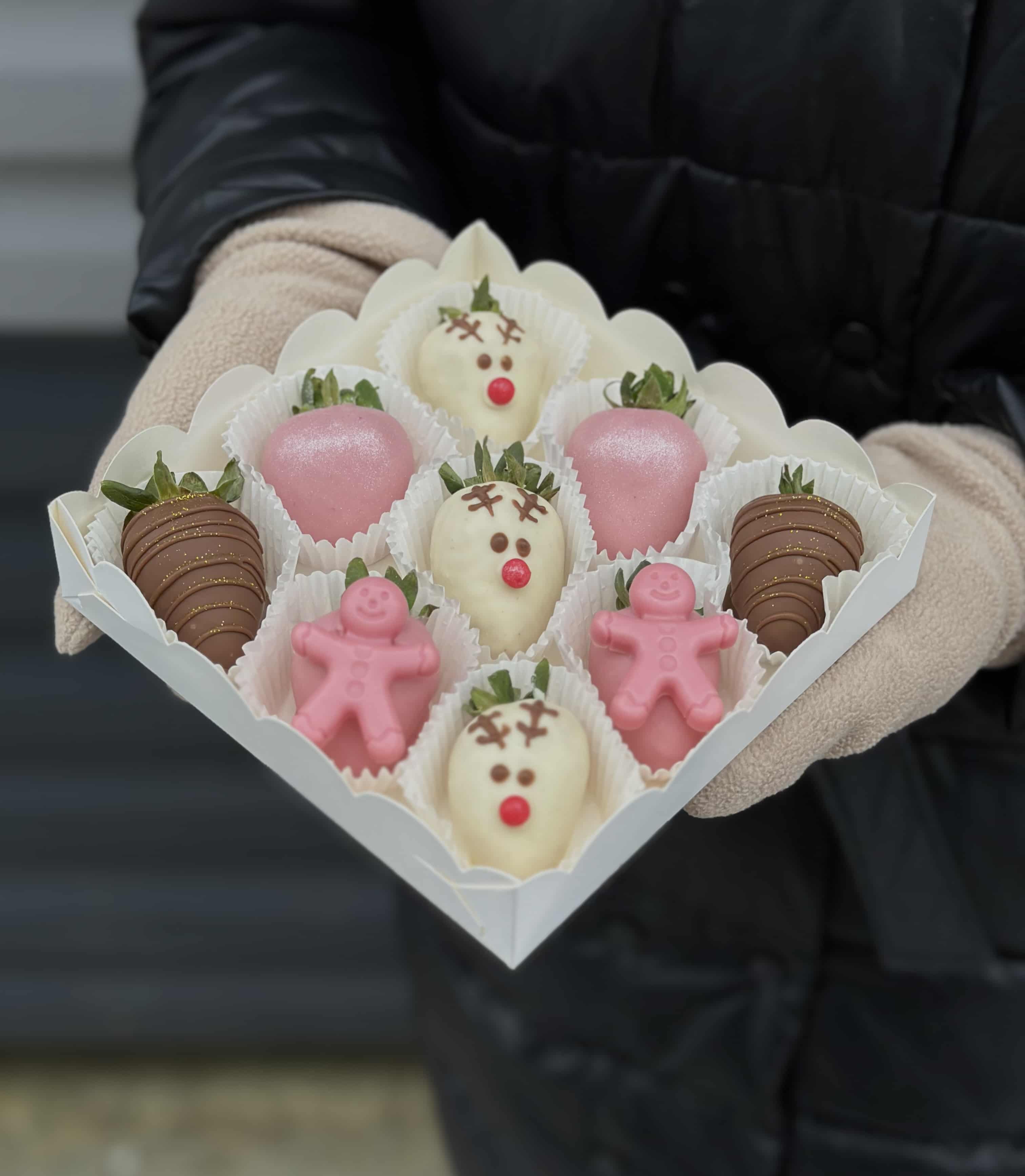 Фото Бокс 9 шт «Новогодние олени»